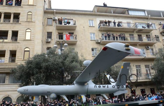 Azerbaijan holds Victory Parade.Azerbaijan Baku 10 december 2020